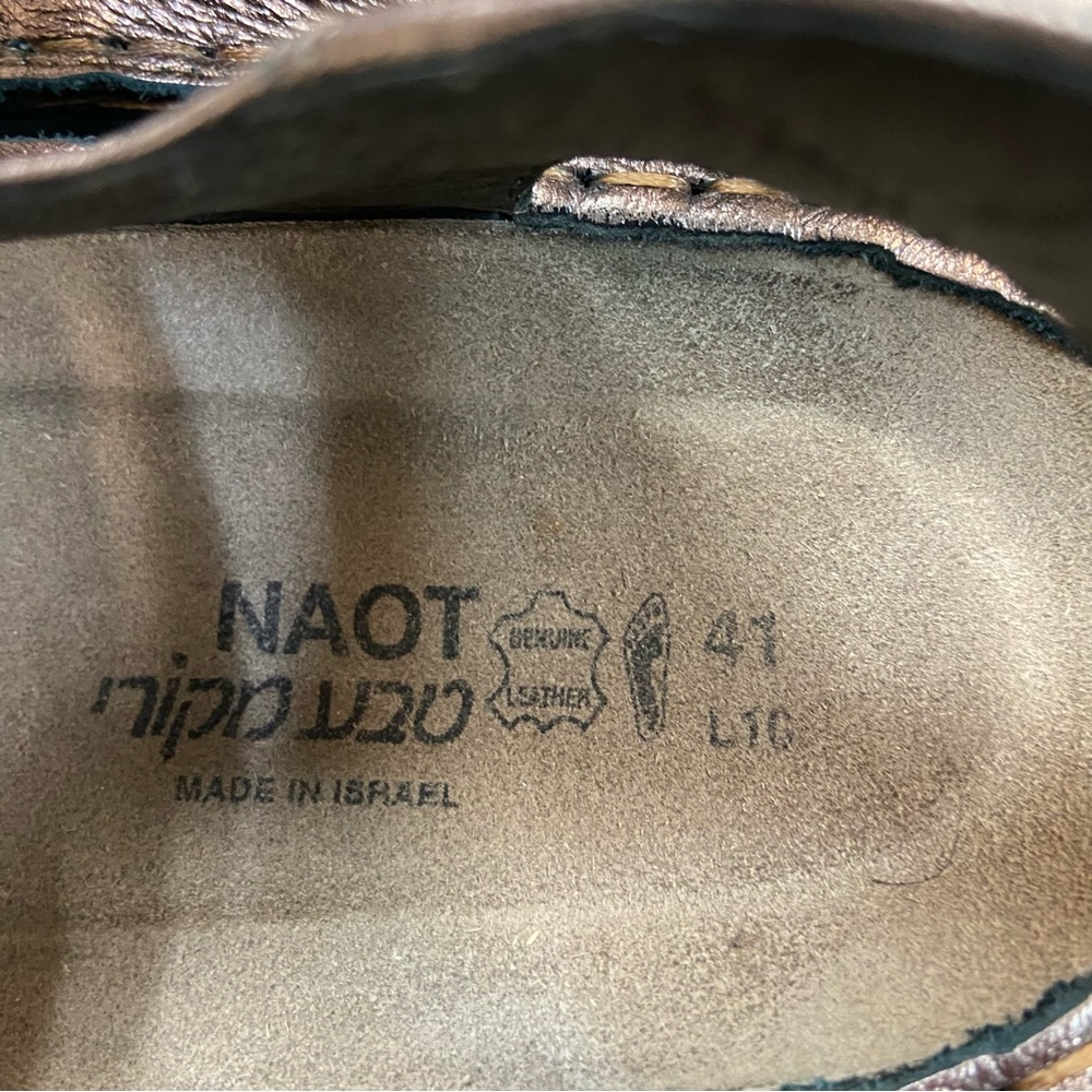 Naot Hook And Loop Sandals Size 41 - image 6
